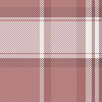 Grungy pattern seamless, domestic check texture plaid. Damask background tartan fabric textile in red and rosy brown colors. vector