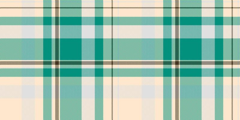Seamless teal and cream plaid pattern. Perfect for textile design, fashion, home decor, and web backgrounds. Clean, modern style with subtle texture. Ideal for creating stylish and inviting visuals.