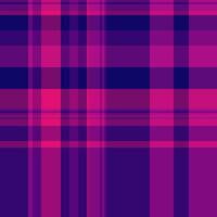 Creativity seamless background textile, menu plaid check pattern. Simplicity texture tartan fabric in pink and magenta colors. vector