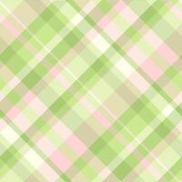 Woven textile pattern plaid, tone check background tartan. Comfortable seamless texture fabric in light and lime colors. vector