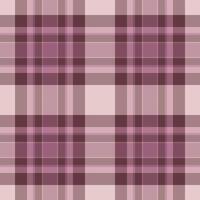 Flannel seamless background fabric, trendy check tartan pattern. Elegant textile texture plaid in pink and pastel colors. vector