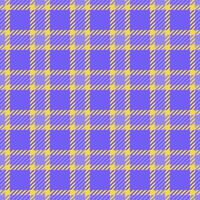 Coat tartan pattern check, diagonal plaid seamless texture. Panel fabric background textile in indigo and yellow colors. vector