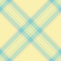 Glamour check textile, english background texture seamless. Herringbone fabric plaid pattern tartan in yellow and light colors. vector