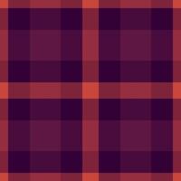 Single seamless pattern texture, editable plaid check tartan. Contemporary fabric textile background in dark and red colors. vector