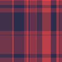 Stylish red and navy plaid pattern. Perfect for textile designs, website backgrounds, or fashion-related projects. This seamless texture offers a sophisticated and versatile look. vector