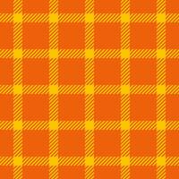 Retail textile tartan background, drawing check pattern. Contour plaid seamless fabric texture in bright and golden poppy colors. vector