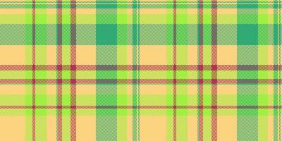 Jacket background pattern , suit texture tartan textile. Performance plaid seamless fabric check in amber and green colors. vector