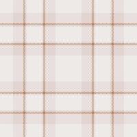 Short textile fabric tartan, iconic background plaid pattern. Room texture seamless check in white and orange colors. vector
