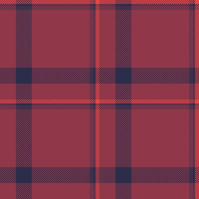 Linear texture background fabric, canvas seamless tartan textile. Towel check pattern plaid in red and dark colors.