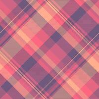 Pano tartan texture, art check plaid pattern. Soft seamless fabric background textile in red and pastel colors. vector