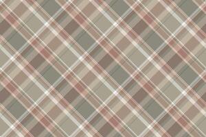 Sample seamless pattern tartan, finish textile texture plaid. Illustration check background fabric in pastel and pastel grey colors. vector