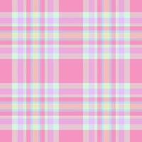 Painting pattern texture background, 50s seamless plaid tartan. Discount fabric textile check in light and pink colors. vector