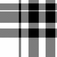 Packing background pattern plaid, victorian check fabric texture. Creation seamless tartan textile in white and black colors. vector