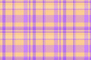 Vibrant pastel plaid pattern in peach and lavender. Perfect for textile design, fashion, website backgrounds, or scrapbooking projects. vector