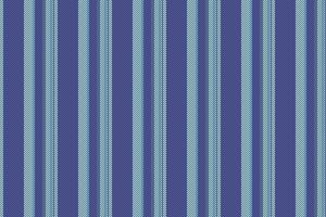 Full background seamless textile, trade stripe texture vertical. Deco lines pattern fabric in blue and light colors. vector