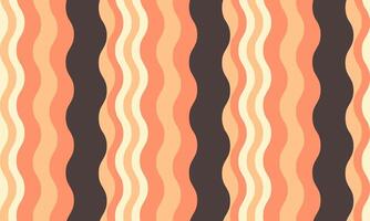 Vibrant wavy stripes in sunset hues create a retroinspired, seamless pattern perfect for website backgrounds, textiles, or packaging design. vector
