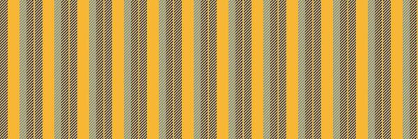 70s fabric stripe texture, discount seamless background pattern. Reel lines vertical textile in blue and amber colors. vector