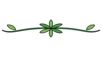 Decorative Floral Underline Elements for Luxury Frames vector