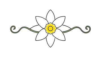 Elegant Floral Underline Ornament Element Decorative Design and Branding vector