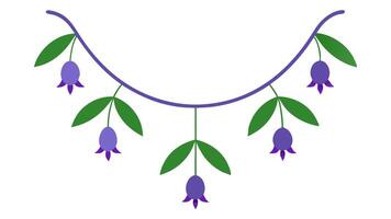 Floral Underline Ornament Elements Decorative Design and Branding vector