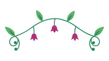 Elegant Floral Underline Ornament Elements Decorative Design and Branding vector