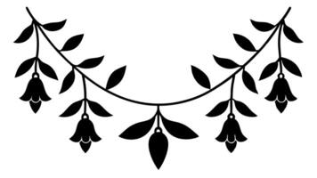 Elegant Floral Underline Ornament Elements Decorative Design Branding vector