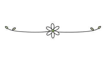 Floral Underline Ornament Elements for Elegant vector