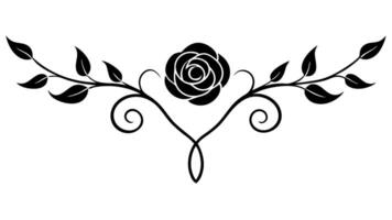 Floral Underline Ornament Elements for Elegant Design vector