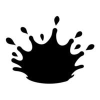 Creative Water Splash Silhouette with Fluid Motion Elegance vector