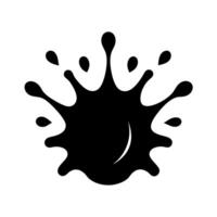 Abstract Water Splash Silhouette in a Modern vector