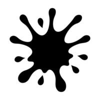 Abstract Water Splash Silhouette in Artistic Style vector