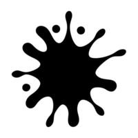 Abstract Water Splash Silhouette in a Artistic Style vector