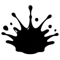 Abstract Water Splash Silhouette iModern Artistic Style vector