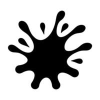 Abstract Water Splash Silhouette in a Modern Artistic Style vector
