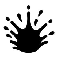 Water Splash Silhouette Design with a Dynamic and Creative vector