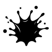 Water Splash Silhouette Design with a Dynamic and Creative Shape vector