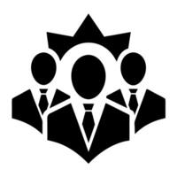 Business Teamwork Silhouette Icon Corporate Community Concepts vector