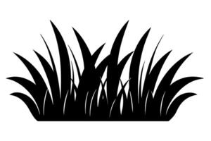 Minimal Grass Silhouette for Nature Inspired vector