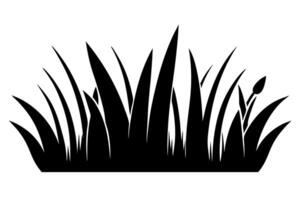 Minimal Grass Silhouette Artwork for Designs vector
