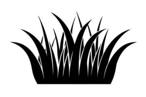 Minimal Grass Silhouette Artwork Nature Inspired Designs vector