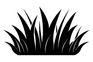 Grass Silhouette Design with a Minimalistic and Modern Style for Digital vector