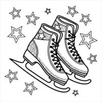 Expressive Rollerblade Illustration Roller Boot and Skate Graphics vector