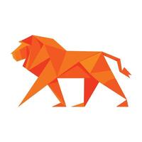 Geometric Red Fox Illustration with Bold Design vector