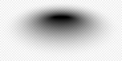Shadow effect. Realistic soft black shape. vector