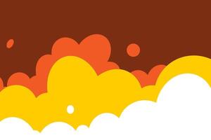 Sky and clouds background. vector