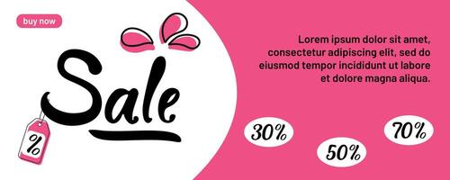 Promotional sale with discounts on various products in colorful design vector
