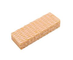 Crisp and airy wafer cookie resting on a flat surface ready for snacks or desserts photo