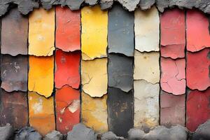 Creative Abstract Artwork Featuring Colorful Weathered Textures for Art and Design photo