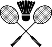 Badminton racket design or icon arts vector