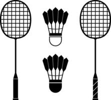 Badminton racket design or symbol art vector